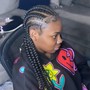 Medium Fulani braids W/knotless