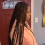 small boho short knotless braids