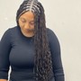 Smeduim boho knotless braids