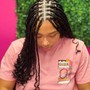 Smeduim boho knotless braids