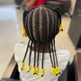 Large Knotless Braids (10 and under)