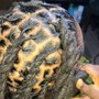 Locs Retwist and Style- Mid Back Length( ALL AGES)