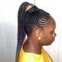 Small Feedinbraids ponytail