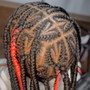 large knotless braids