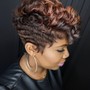 Pixie cut & style for natural hair