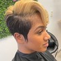 Pixie cut & style for natural hair