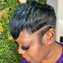 Pixie cut & style for natural hair