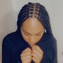 Medium knotlesss braids