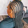 Short knotless boho braids