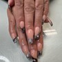 2 full crystal nails