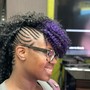 Natural hair updo style (No hair/shampoo added)