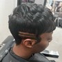 Hair Cut with carving designs