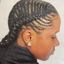 Straight back braids 6-8