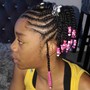 NATURAL HAIR Box Braids AGES 13+ ( LARGE ) shoulder to mid back