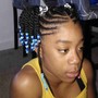 NATURAL HAIR Box Braids AGES 13+ ( LARGE ) shoulder to mid back