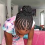 NATURAL HAIR Box Braids AGES 13+ ( SMALL ) shoulder to mid back