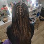 NATURAL HAIR Box Braids AGES 13+ ( SMALL ) shoulder to mid back