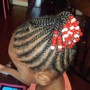 Kid's Braids with EXTENSIONS AGES 1-12 ( MEDIUM) shoulder to mid back