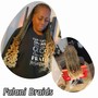 Fulani (tribal) braids/crochet braids in the back (Med)