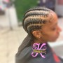 Small Straight Back Braids