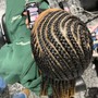 Designer Cornrows/stitch braids