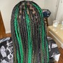 Medium knotless braids