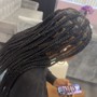 Jumbo knotless box braids