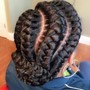 french curl Braids