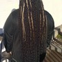 Large Knotless Box Braids