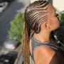 6-8 feeding Braids straight back