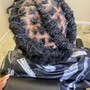 Large knotless braids-back length