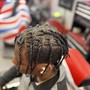 Kid's loc re -twist and styled