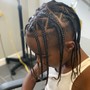 6-8 feeding Braids straight back