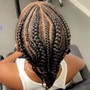 Small boho knotless braids