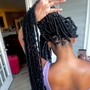 Large knotless braids