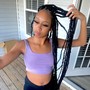 Large knotless braids