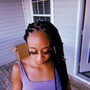 Large knotless braids