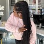 Double braided ponytail