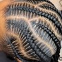 Two Braids Natural Hair