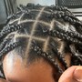 Feed in box Braids medium