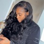 Versatile pony sew in w/ leave out and pin up