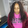 Crochet Braids with curly hair