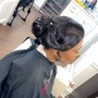 Sleek ponytail