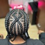 Intricate man braids full