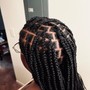 Medium Knotless boho braids