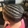 Kids Straight Back Cornrows