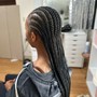 Feed in row back cornrows 10-25  (any size)