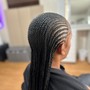 Feed in row back cornrows 10-25  (any size)