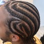 Men Cornrows w/ Designs