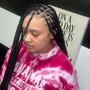 Med knotless  Braids